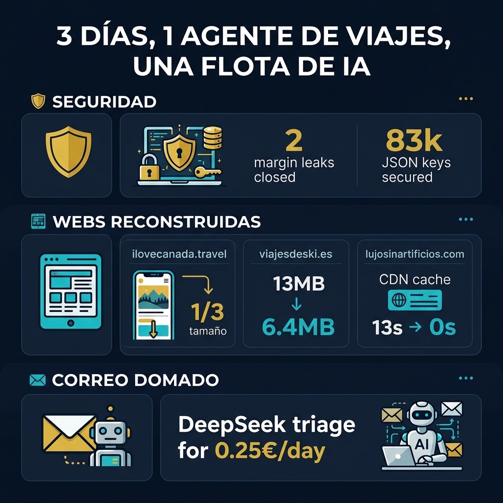 Infografía — Tres días, un batallón de arneses, cero euros