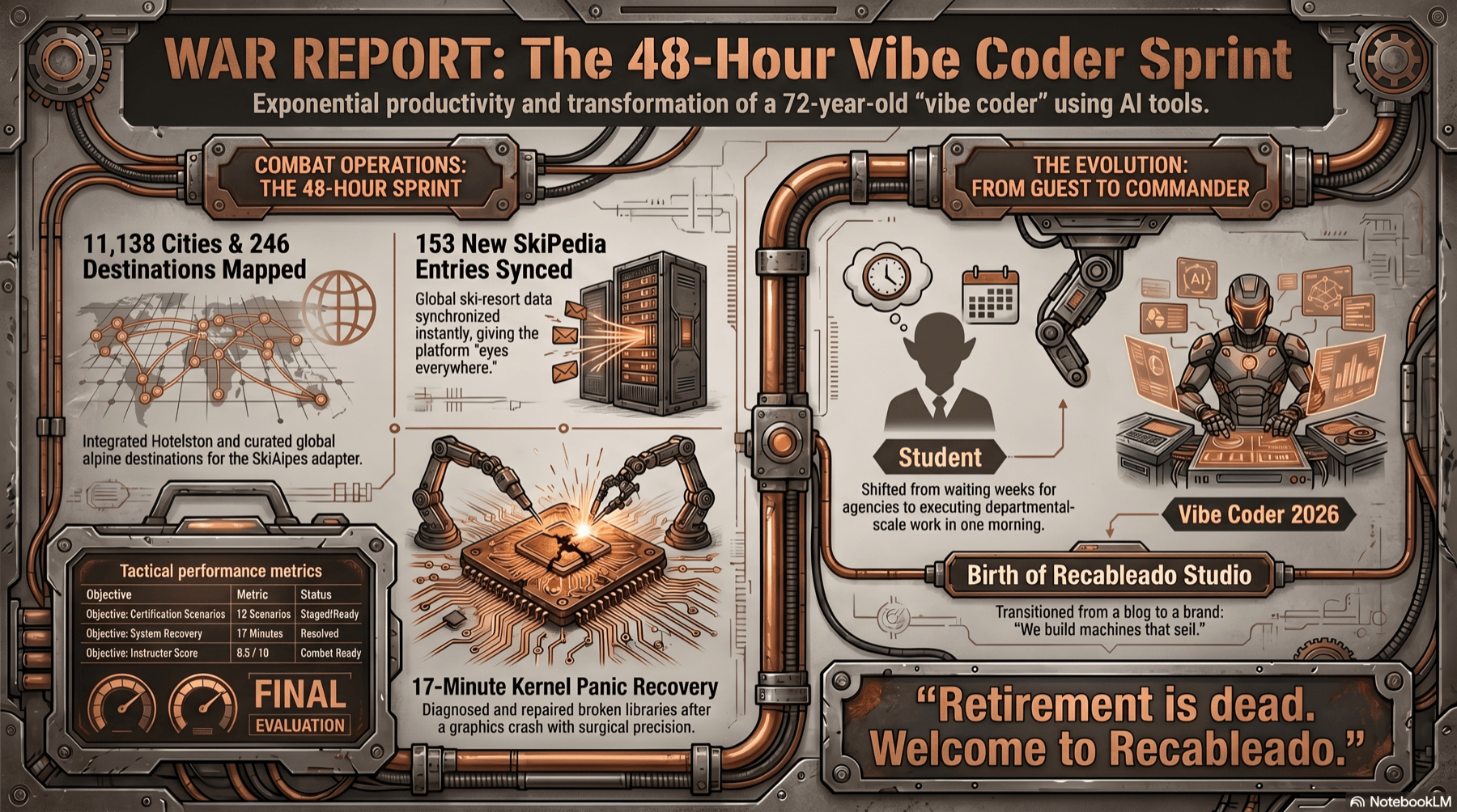 Infographic — 48 hours with a 72-year-old student: Littlebird field report