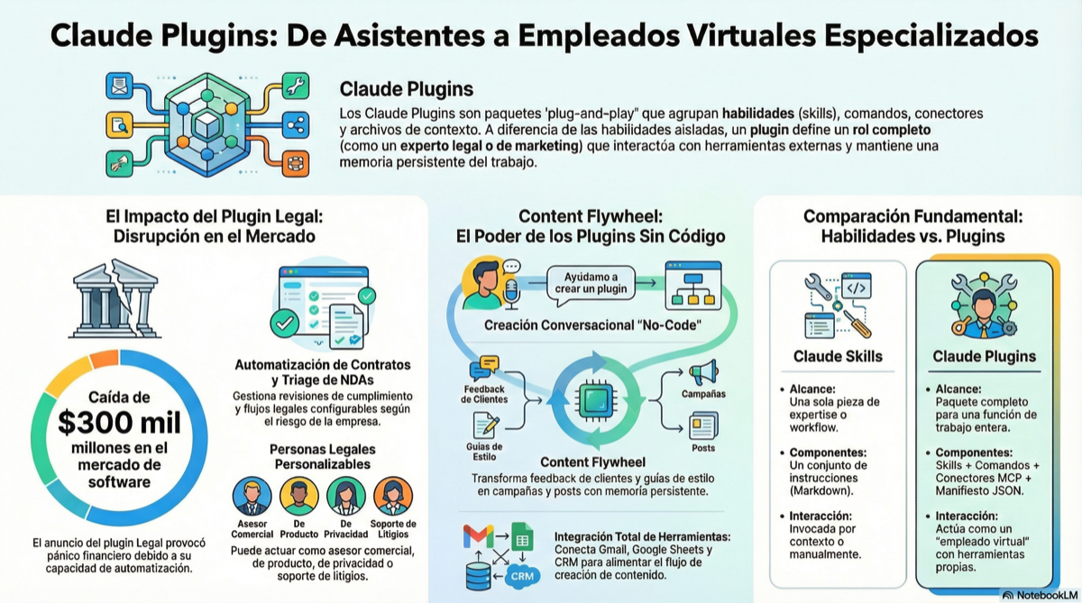 Infografía Claude Plugins - NotebookLM