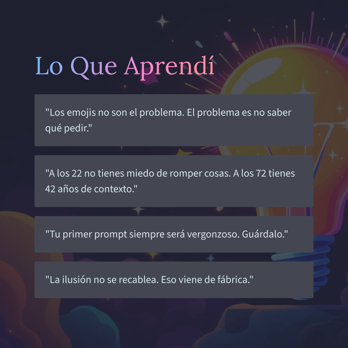 Lo que aprendí: los emojis no son el problema, el problema es no saber qué pedir